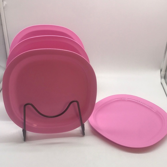 Tupperware Microwaveable Dessert Plate Set of 4 - Picture 9 of 13